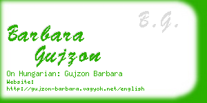 barbara gujzon business card